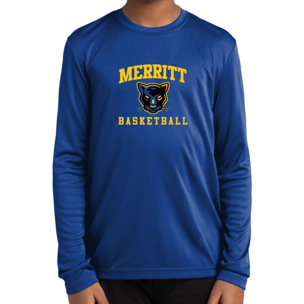 Merritt College Royal Youth Long Sleeve PosiCharge Competitor Tee Thumbnail