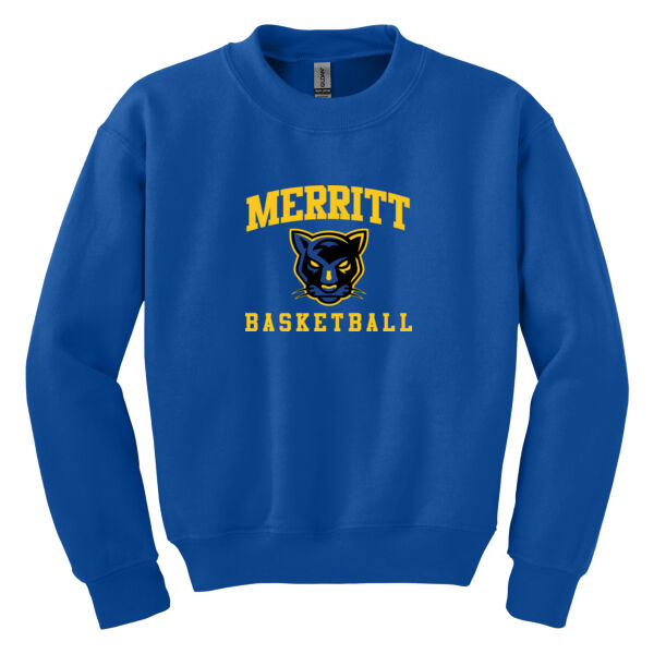 Merritt College Royal Youth Heavy Blend Crewneck Sweatshirt Thumbnail