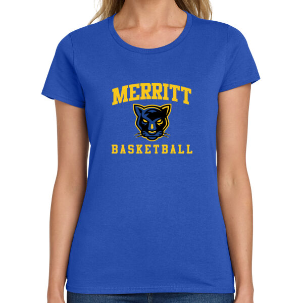 Merritt College Ladies Royal Heavy Cotton 100% Cotton T Shirt Thumbnail