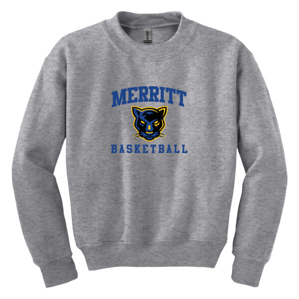 Merritt College Grey Youth Heavy Blend Crewneck Sweatshirt Thumbnail