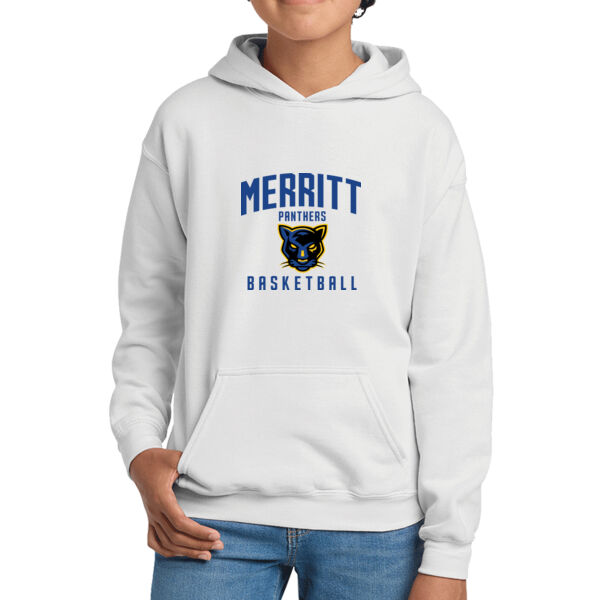 Merritt College White Youth Heavy Blend Hooded Sweatshirt Thumbnail