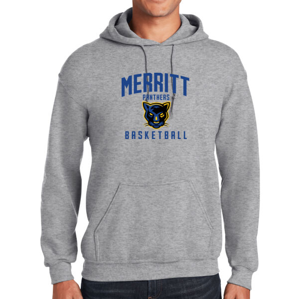 Merritt College Grey Heavy Blend Hooded Sweatshirt Thumbnail
