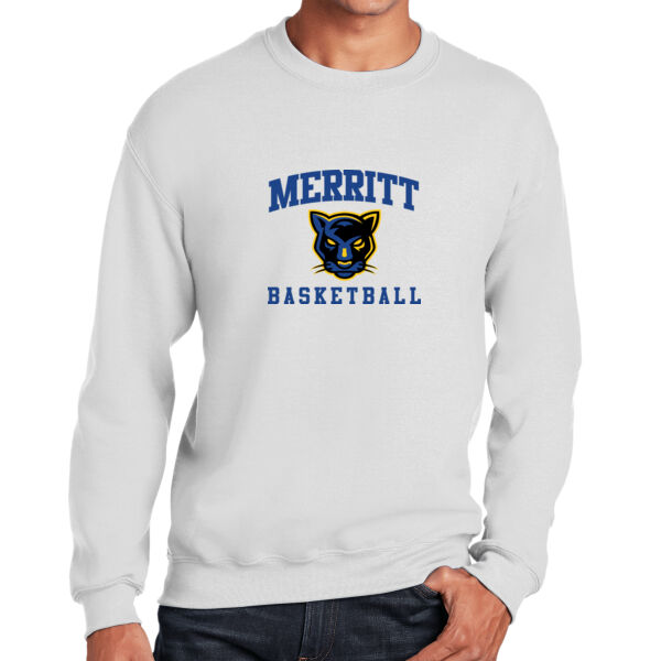 Merritt College White Heavy Blend Crewneck Sweatshirt Thumbnail