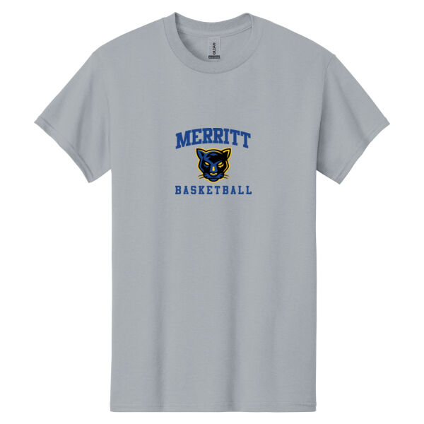 Merritt College Grey Heavy Cotton 100% Cotton T Shirt Thumbnail