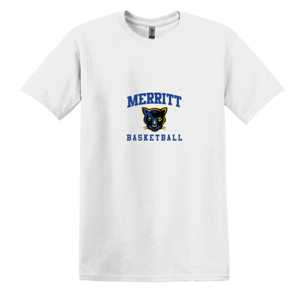 Merritt College White Heavy Cotton 100% Cotton T Shirt Thumbnail