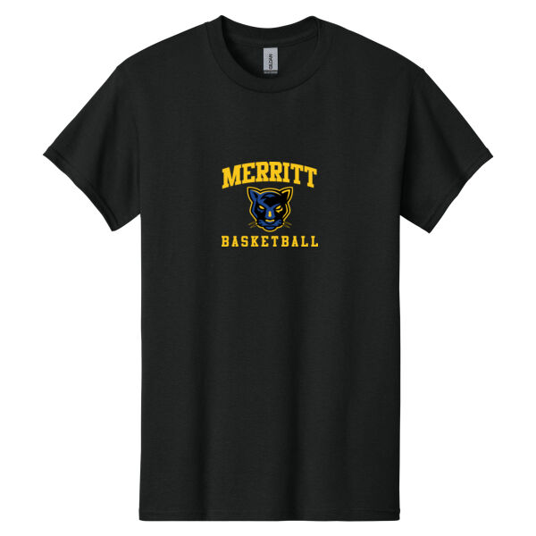 Merritt College Black Heavy Cotton 100% Cotton T Shirt Thumbnail