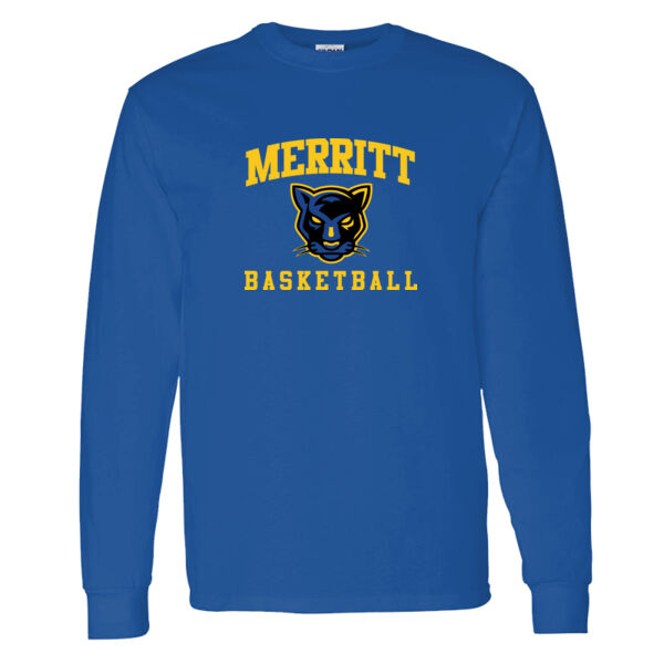 Merritt College Royal Heavy Cotton 100% Cotton Long Sleeve T Shirt Thumbnail