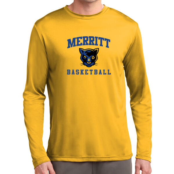 Merritt College Gold Long Sleeve PosiCharge Competitor Tee Thumbnail