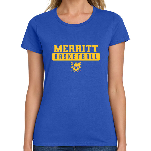 Merritt College Ladies Heavy Cotton 100% Cotton T Shirt Thumbnail