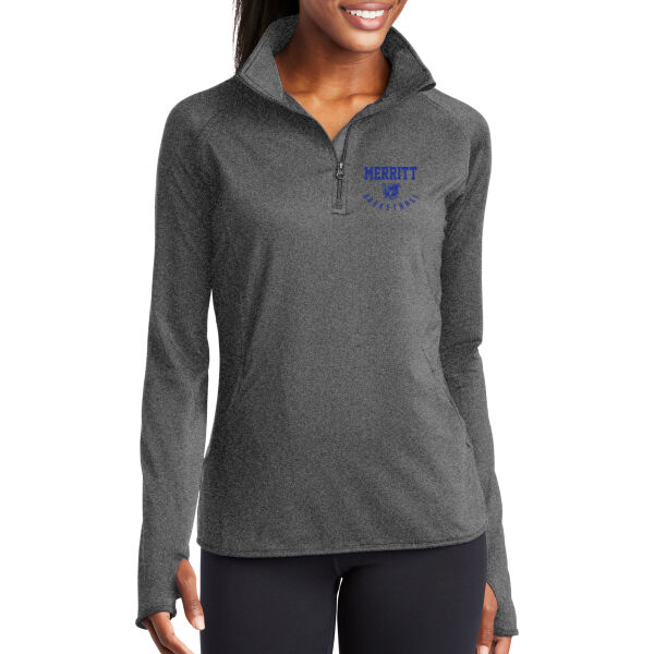 Merritt College Women's Sport Wick Stretch 1/4 Zip Pullover Thumbnail