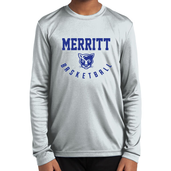 Merritt College Youth Long Sleeve PosiCharge Competitor Tee Thumbnail