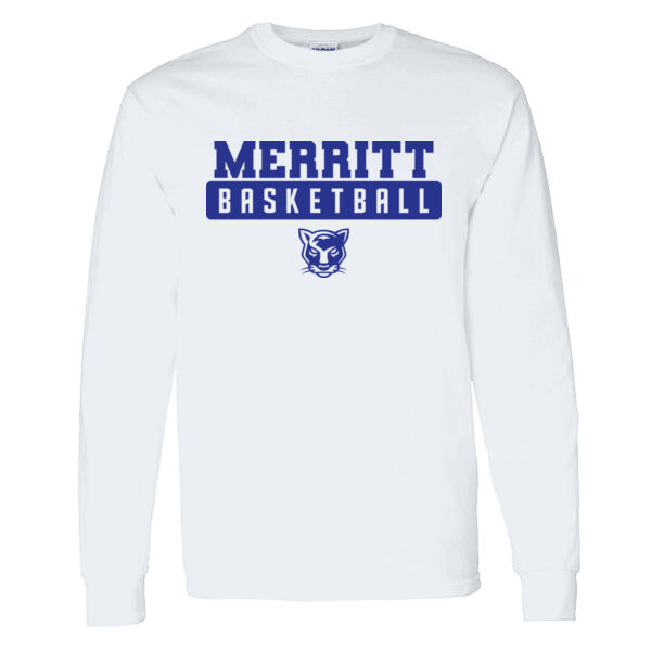 Merritt College Heavy Cotton 100% Cotton Long Sleeve T Shirt Thumbnail